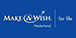Make-A-Wish Netherlands logo on blue background.